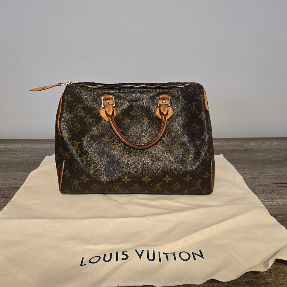 Louis Vuitton Brown Monogram Speedy Satchel